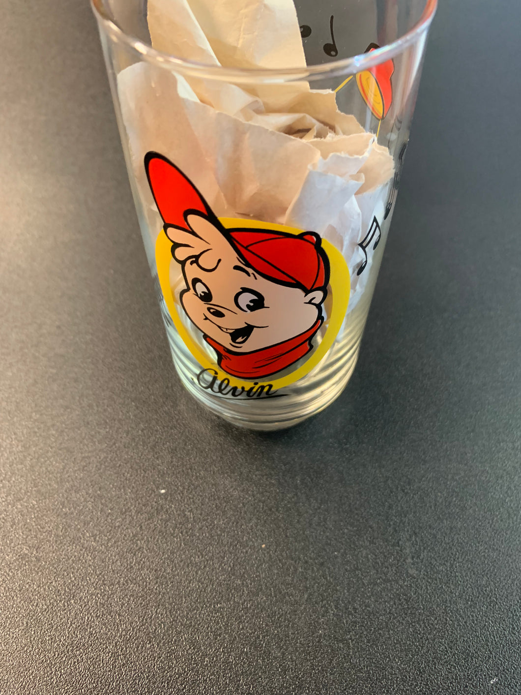 ALVIN AND THE CHIPMUNKS ALVIN 1985 DRINKING GLASS