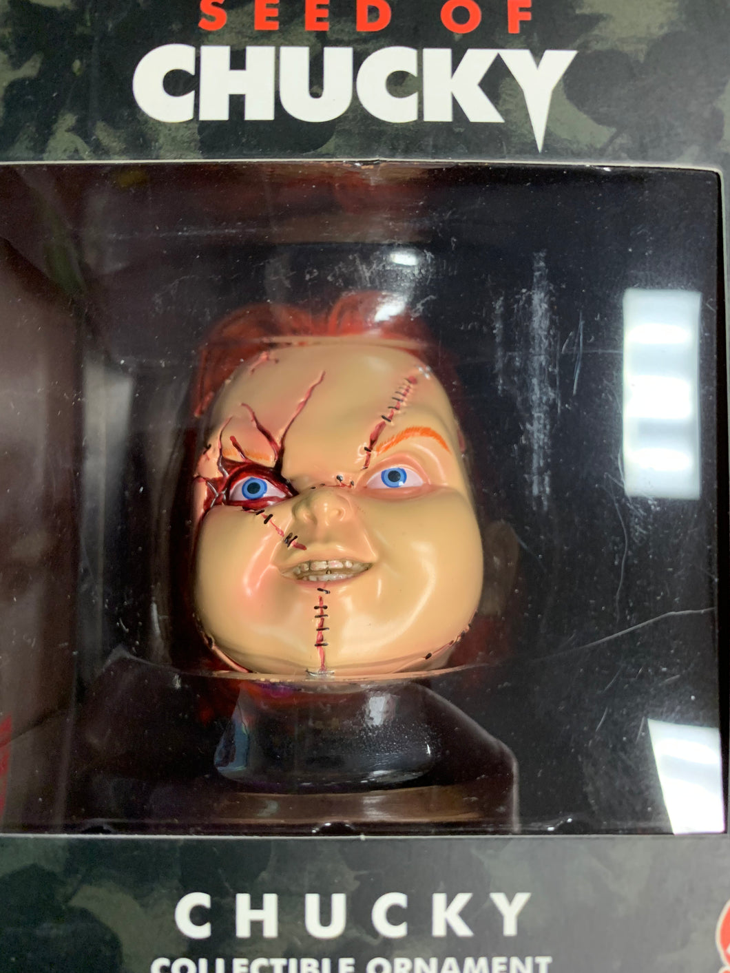 HOLIDAY HORRORS - SEED OF CHUCKY - CHUCKY HEAD ORNAMENT