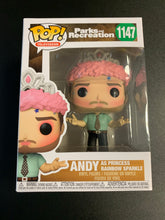 Load image into Gallery viewer, FUNKO POP TELEVISION PARKS AND RECREATION ANDY AS PRINCESS RAINBOW SPARKLE 1147
