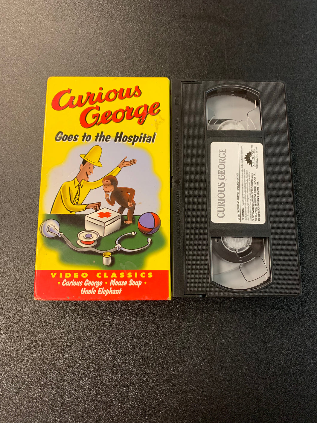 CURIOUS GEORGE GOES TO THE HOSPITAL VHS PREOWNED
