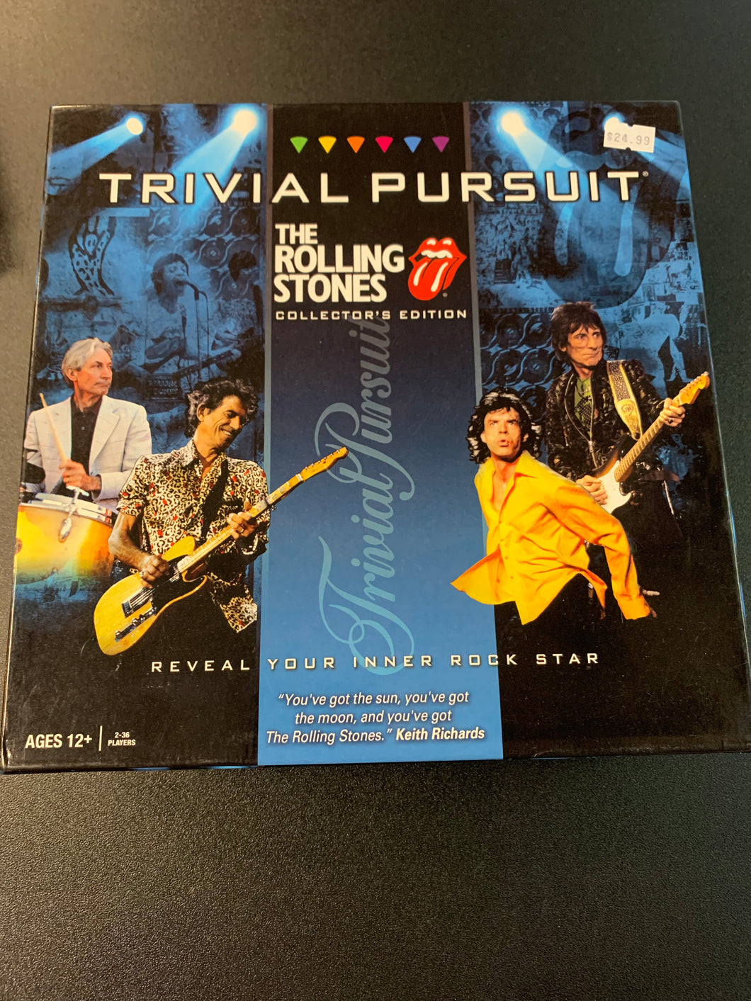 THE ROLLING STONES TRIVIAL PURSUIT OPEN BOX COMPLETE