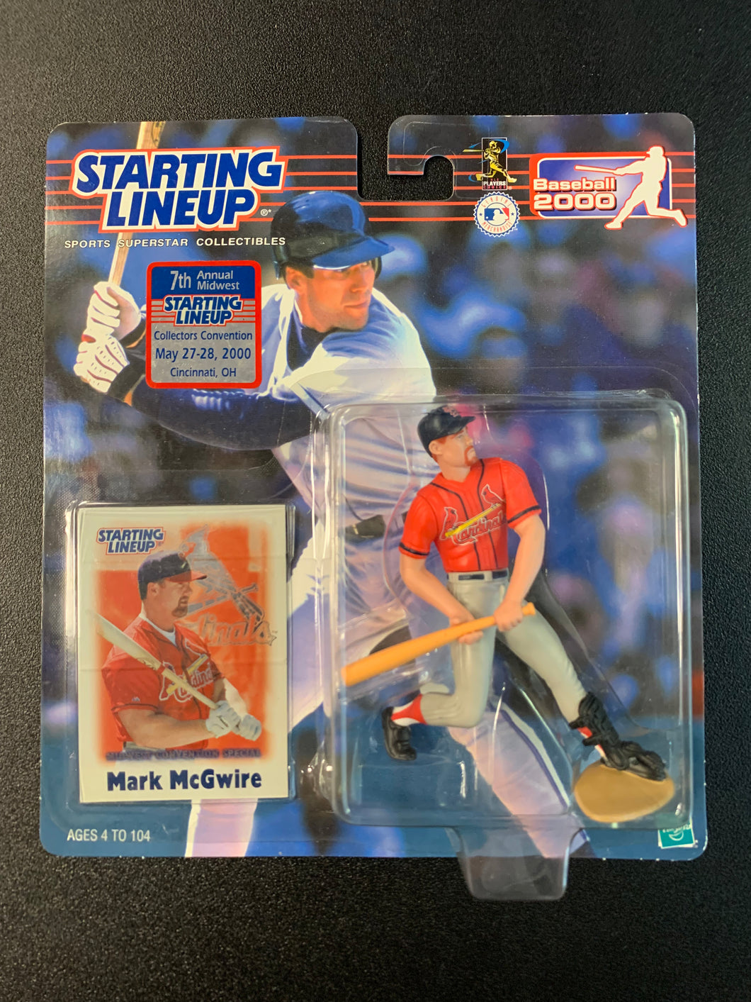 HASBRO STARTING LINEUP BASEBALL 2000 MIDWEST CONVENTION SPECIAL SAINT LOUIS CARDINALS MARK MCGWIRE