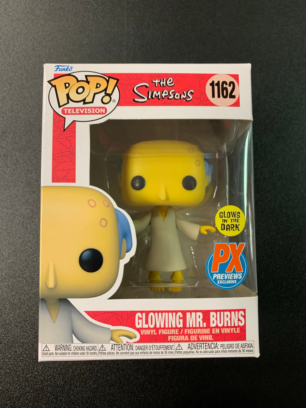 FUNKO POP TELEVISION THE SIMPSONS GLOWING MR. BURNS PX PREVIEWS EXCLUSIVE 1162