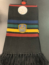 Load image into Gallery viewer, HARRY POTTER HOGWARTS BLACK KNIT SCARF

