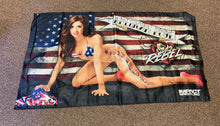 Load image into Gallery viewer, IMPACT WRESTLING AMERICAN ROSE REBEL BANNER FLAG
