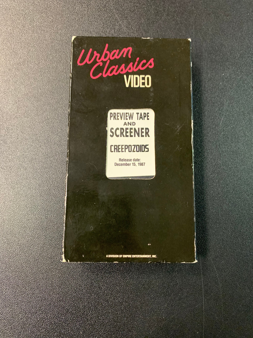 URBAN CLASSICS VIDEO CREEPOZOIDS 1987 VHS PREVIEW TAPE