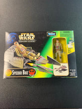 Load image into Gallery viewer, KENNER STAR WARS EXPANDED UNIVERSE SPEEDER BIKE WITH REBEL BIKE PILOT OPEN BOX
