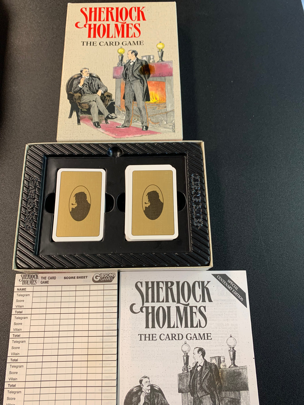 SHERLOCK HOLMES THE CARD GAME OPEN BOX COMPLETE