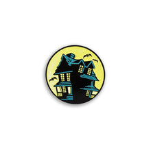 Load image into Gallery viewer, Beistle Haunted House Enamel Pin Glow in the Dark
